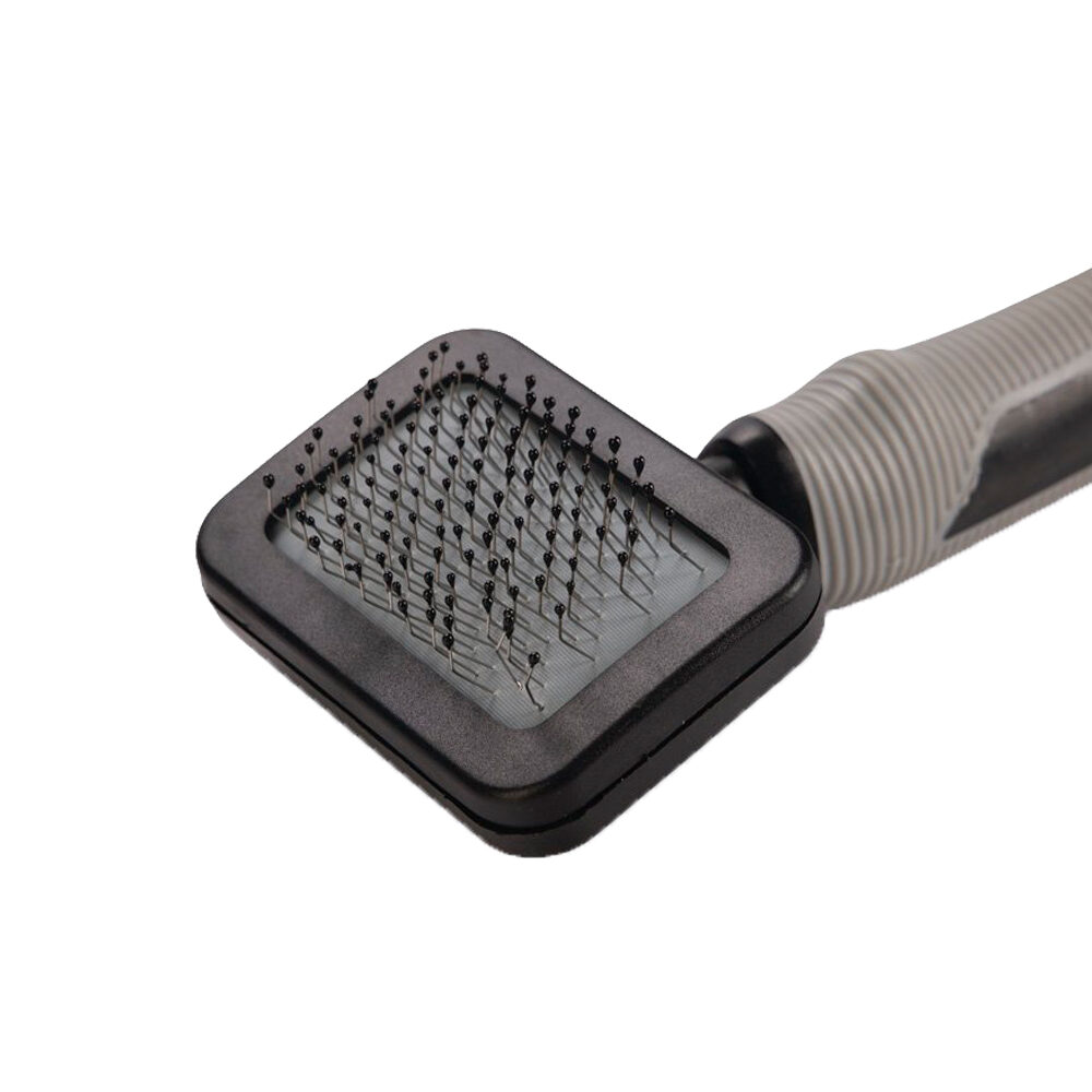 Beeztees Slicker Brush - Cat - Black/Grey