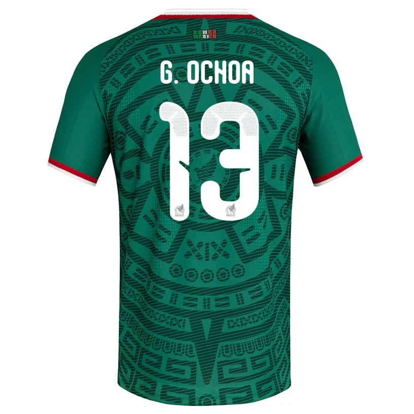 Men's G. Ochoa Mexico Authentic Home 2026 World Cup Jersey (Bold Green)