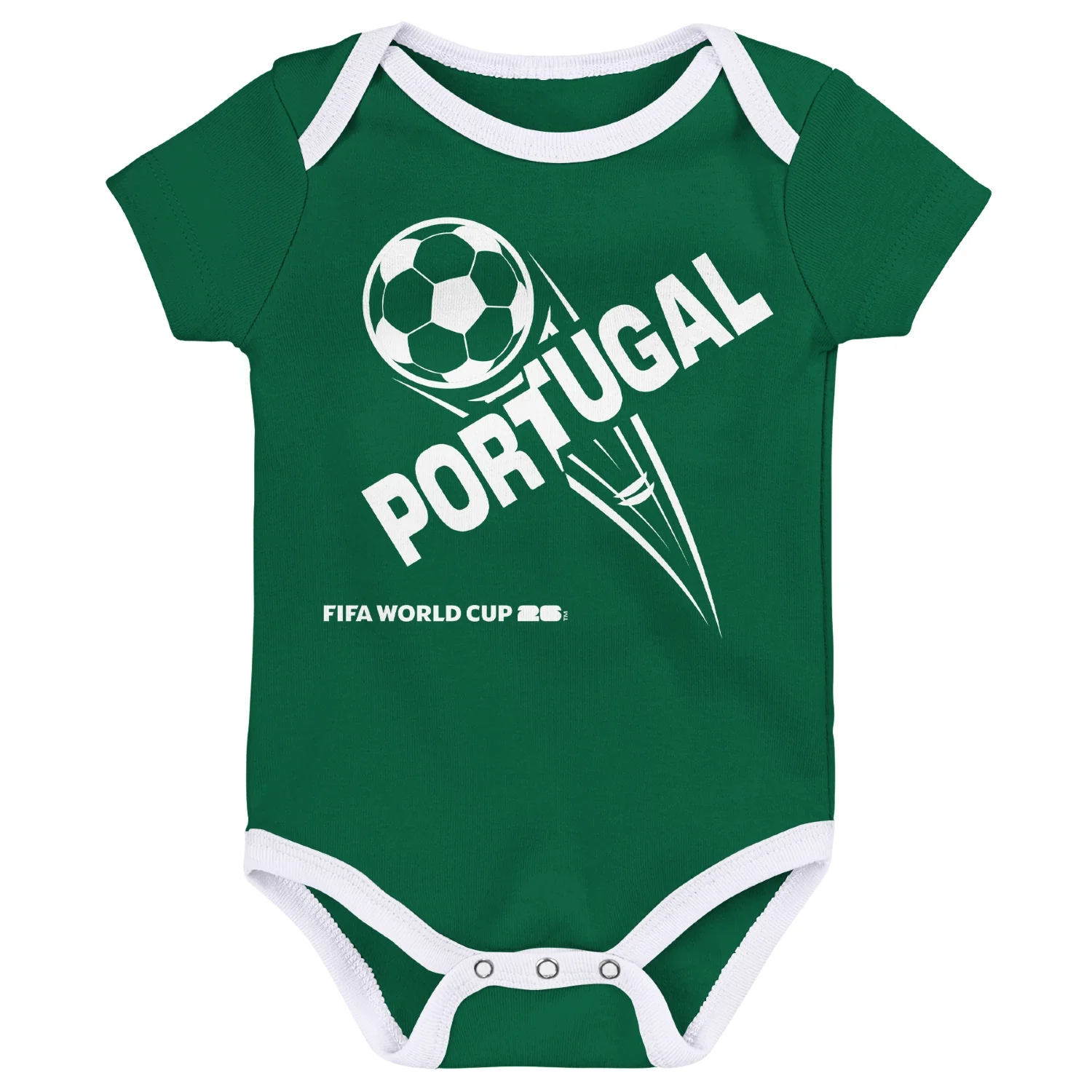 2026 Soccer Fan Collection Portugal Onesie 3 Pack - Infant
