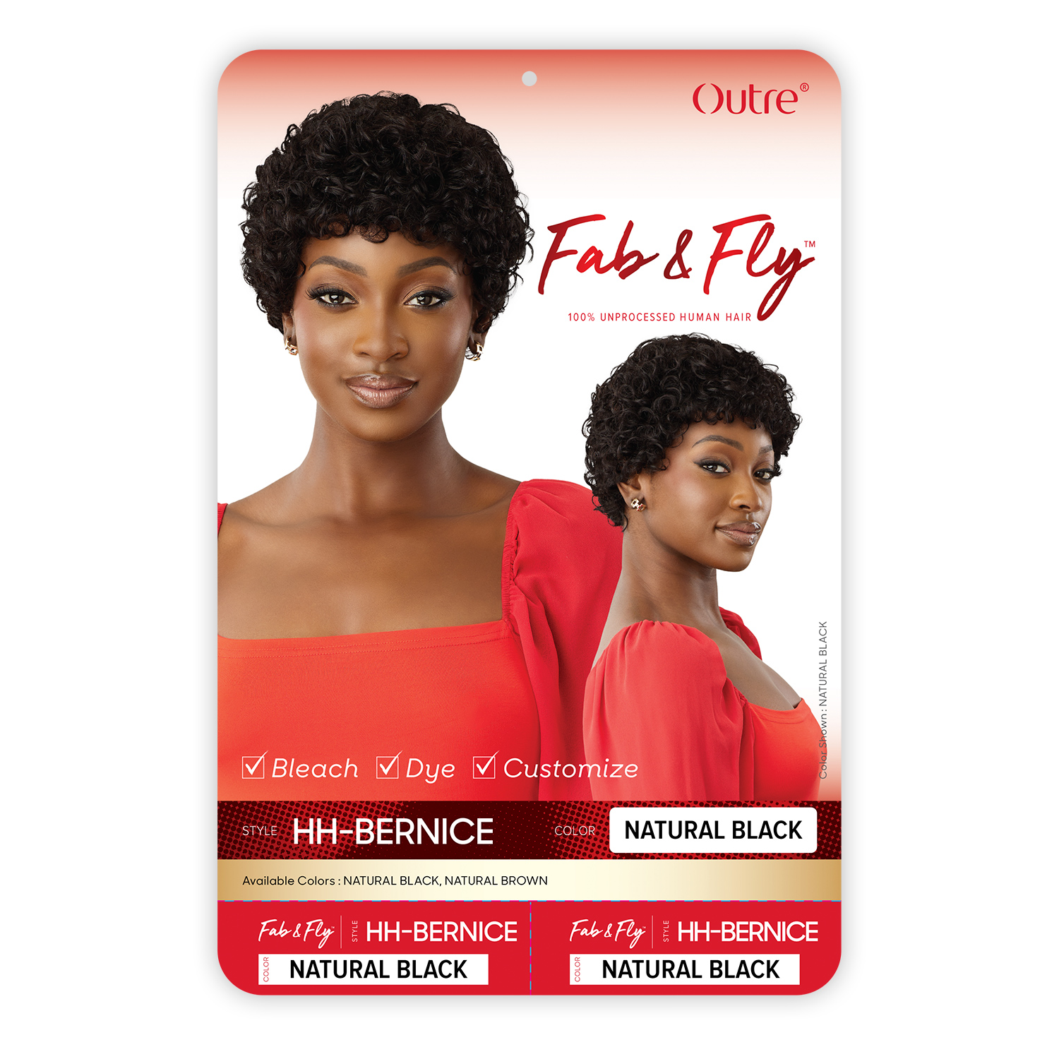Outre Unprocessed Human Hair Wig Fab N Fly HH-Bernice