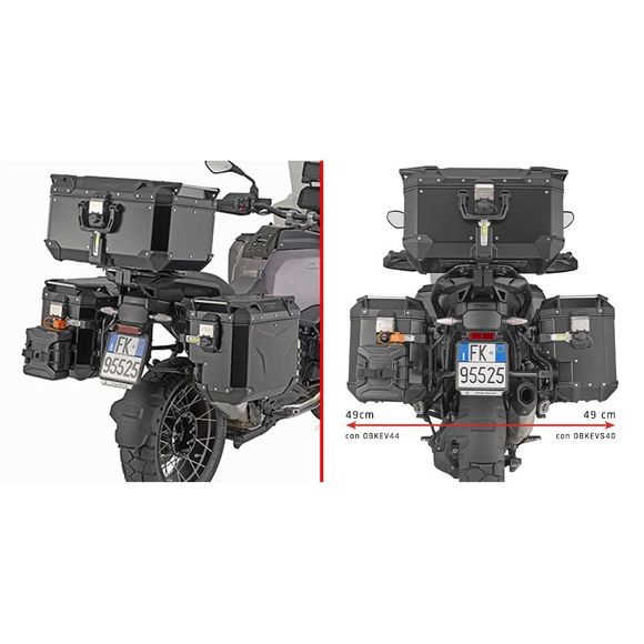 Givi PL ONE FIT MONOKEY CAM-SIDE suitcase support - For right side releaseBMW 1300 R 1300 GS ADVENTURE - 2024 - 2025Ref: Gi2394 / Plos5146Cam