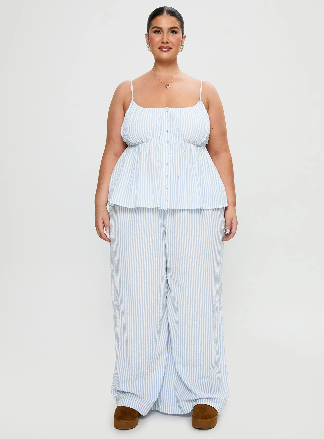 Cassini Set Blue Stripe Curve