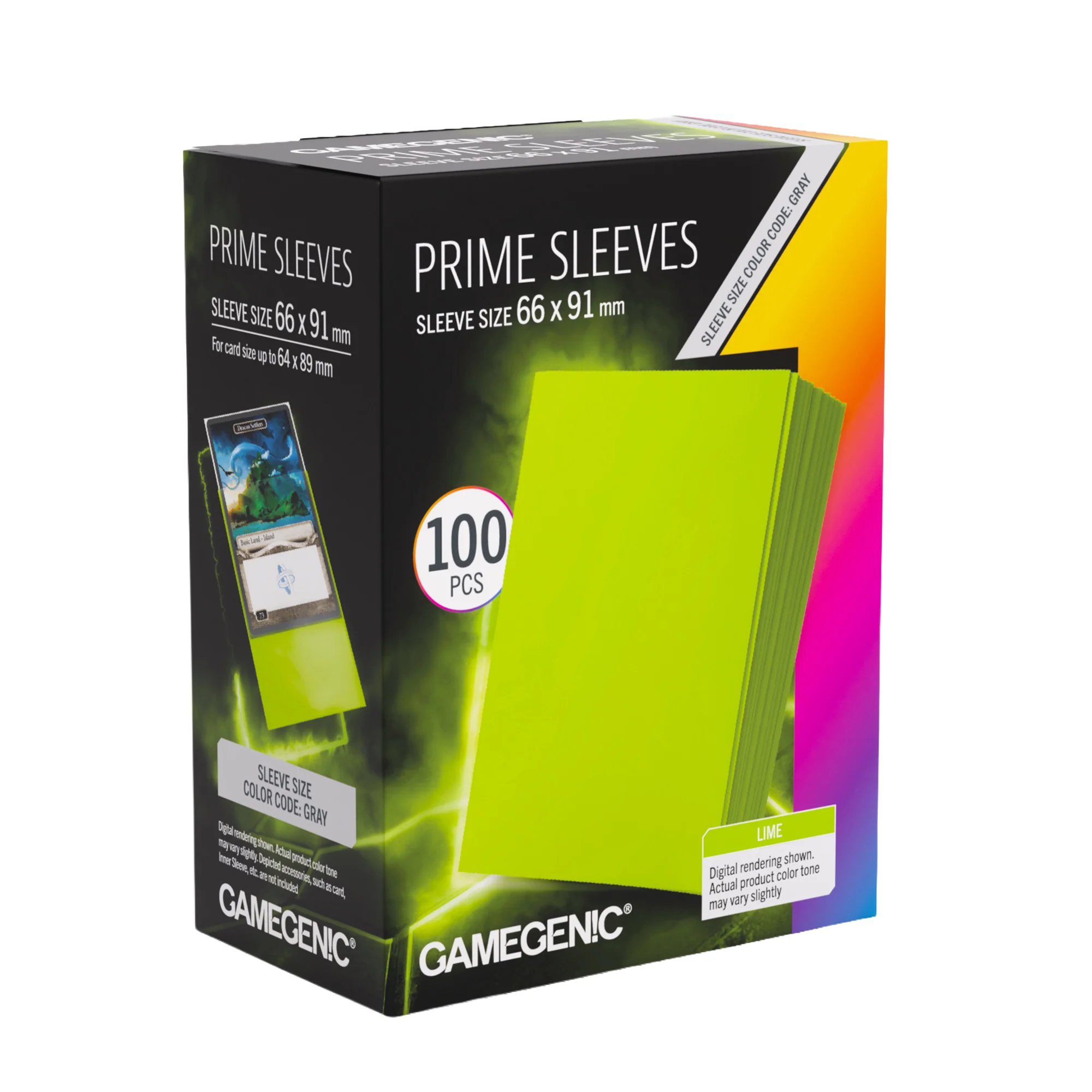 Prime Sleeves Lime 66x91