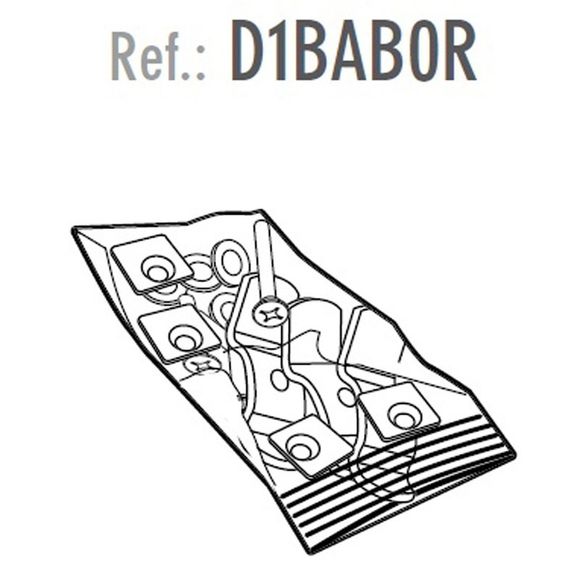 Kit Visserie Bagagerie Shad POUR PLATINE UniverselRef : D1BABOR