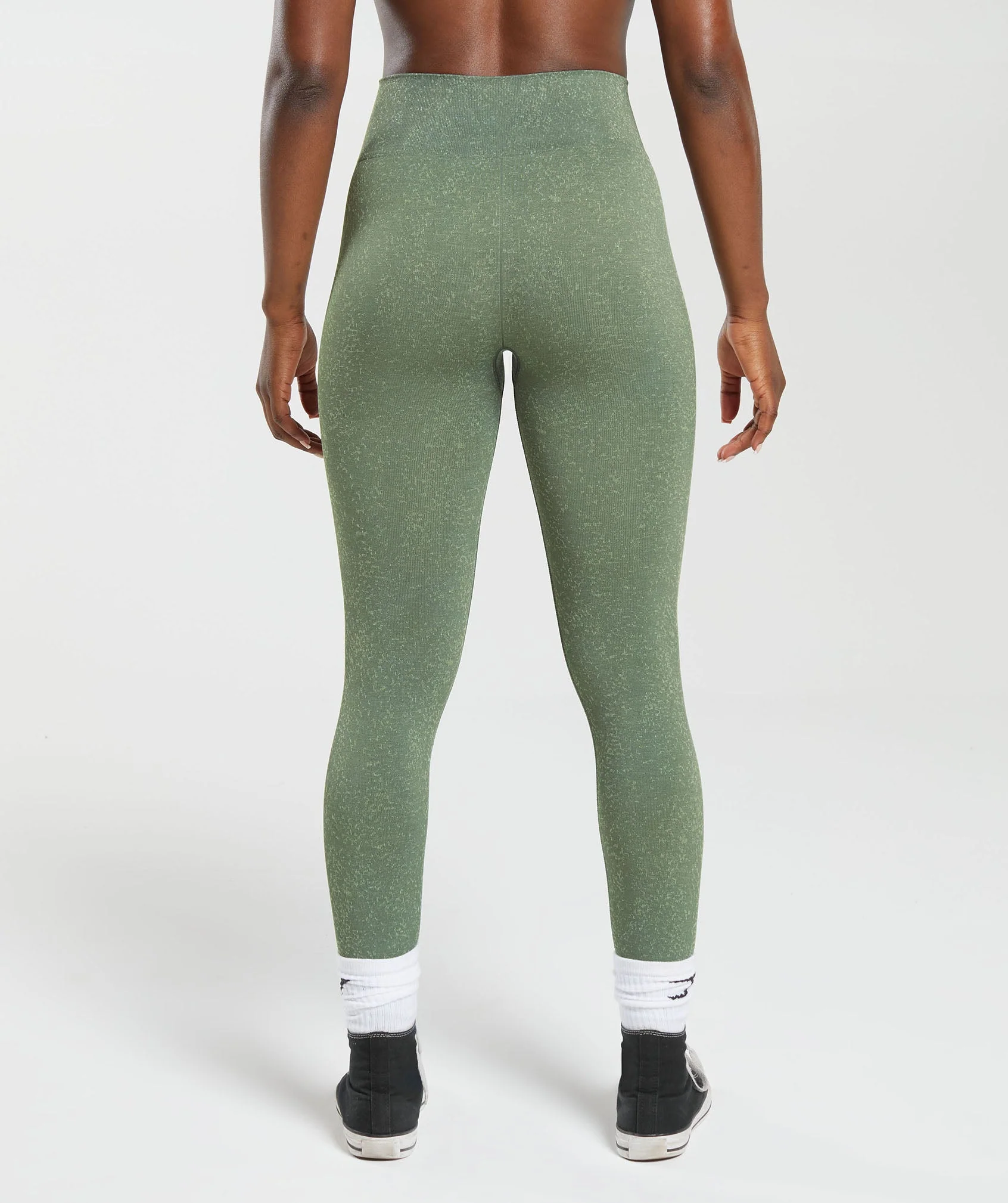 Adapt Fleck Seamless Leggings Dusk Green/Light Sage Green