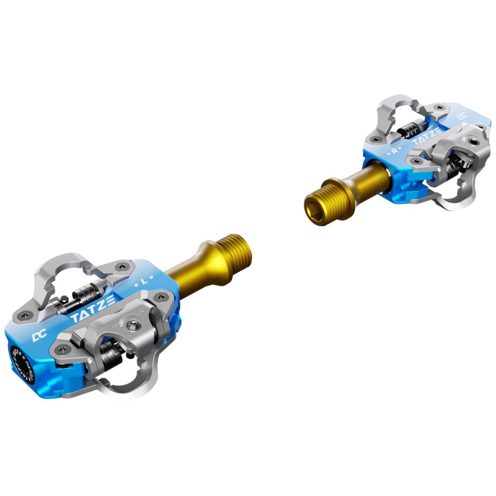 Tatze DC TI Clipless Pedals - blue