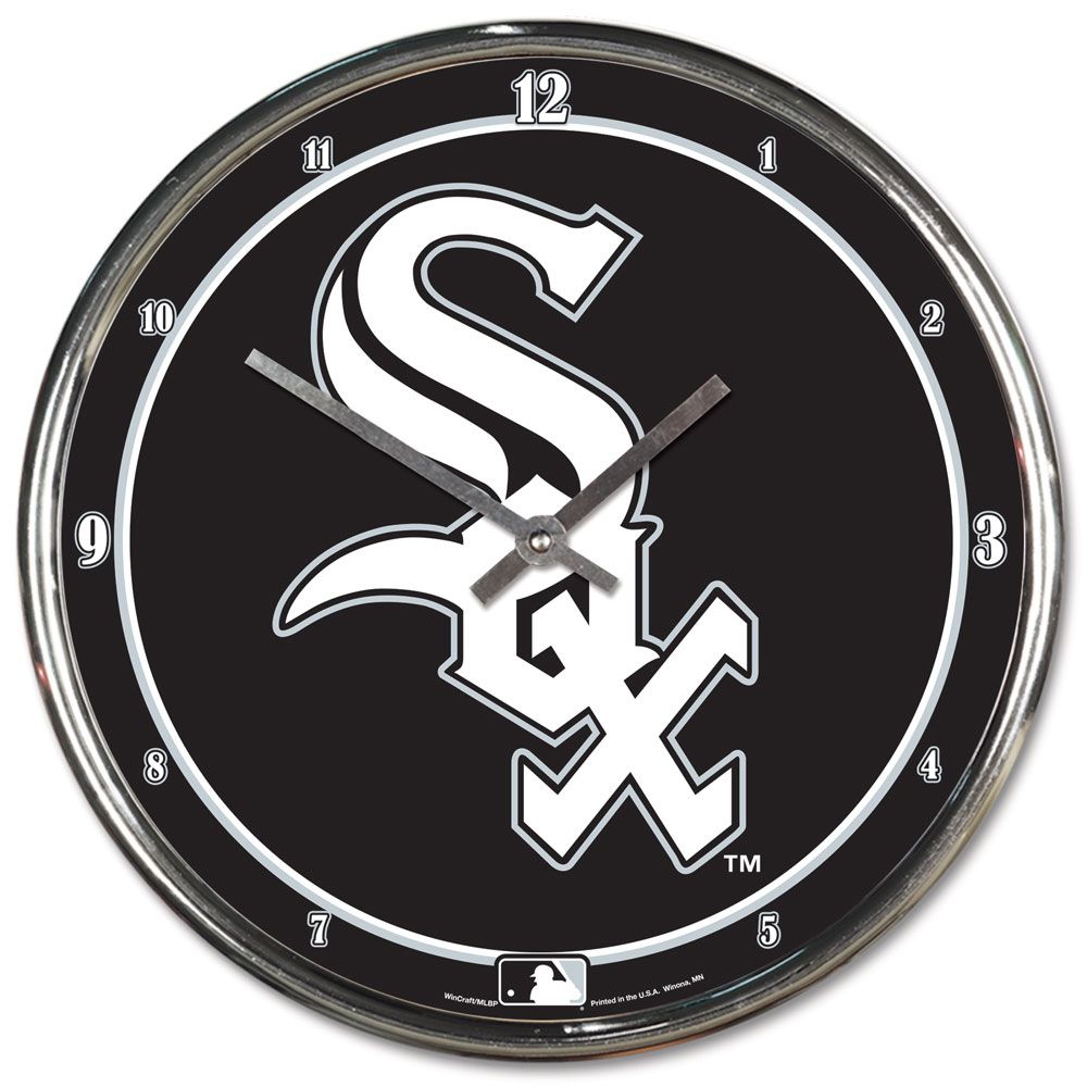 Chicago White Sox WinCraft Chrome MLB Wall Clock