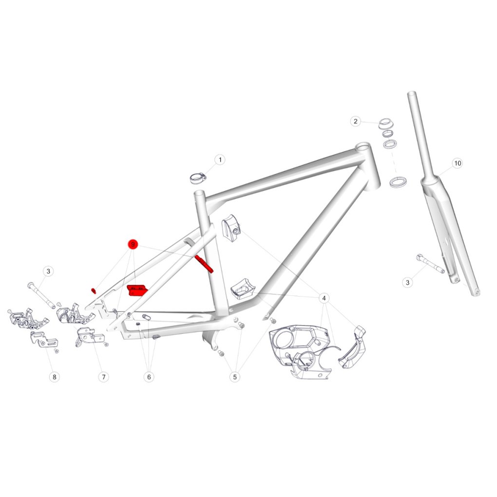 BMC Kickstand & Rack Mount for Alpenchallenge AMP AL - 302097
