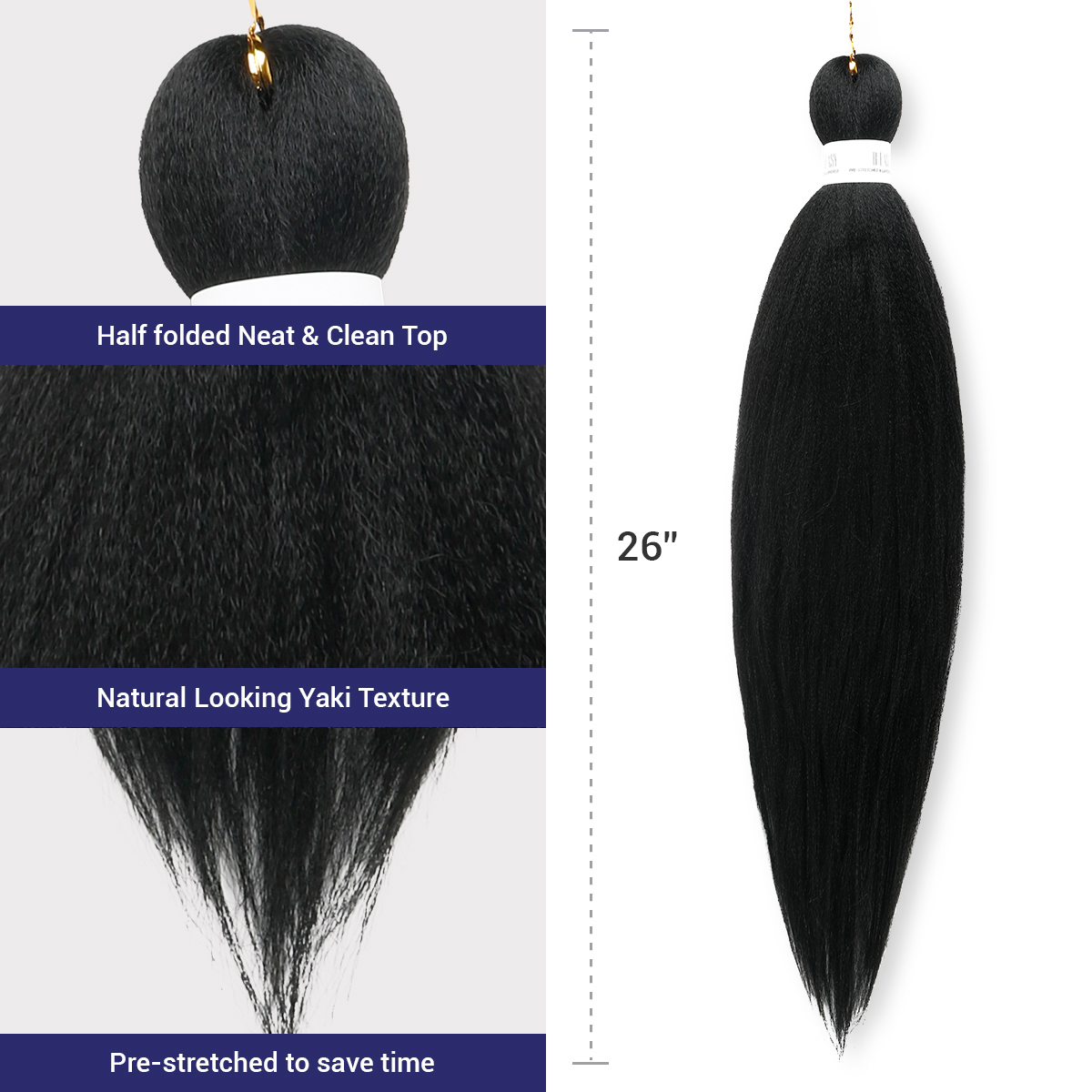 Authentic B-Easy Pre Stretched Braid 26