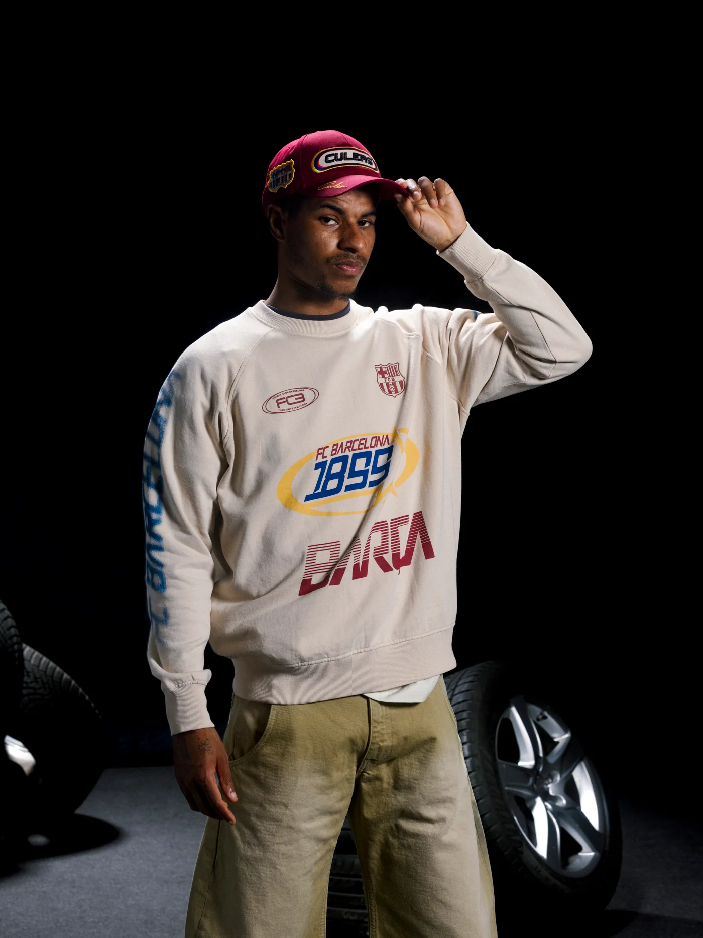 Cap Burgundy Racing Barça