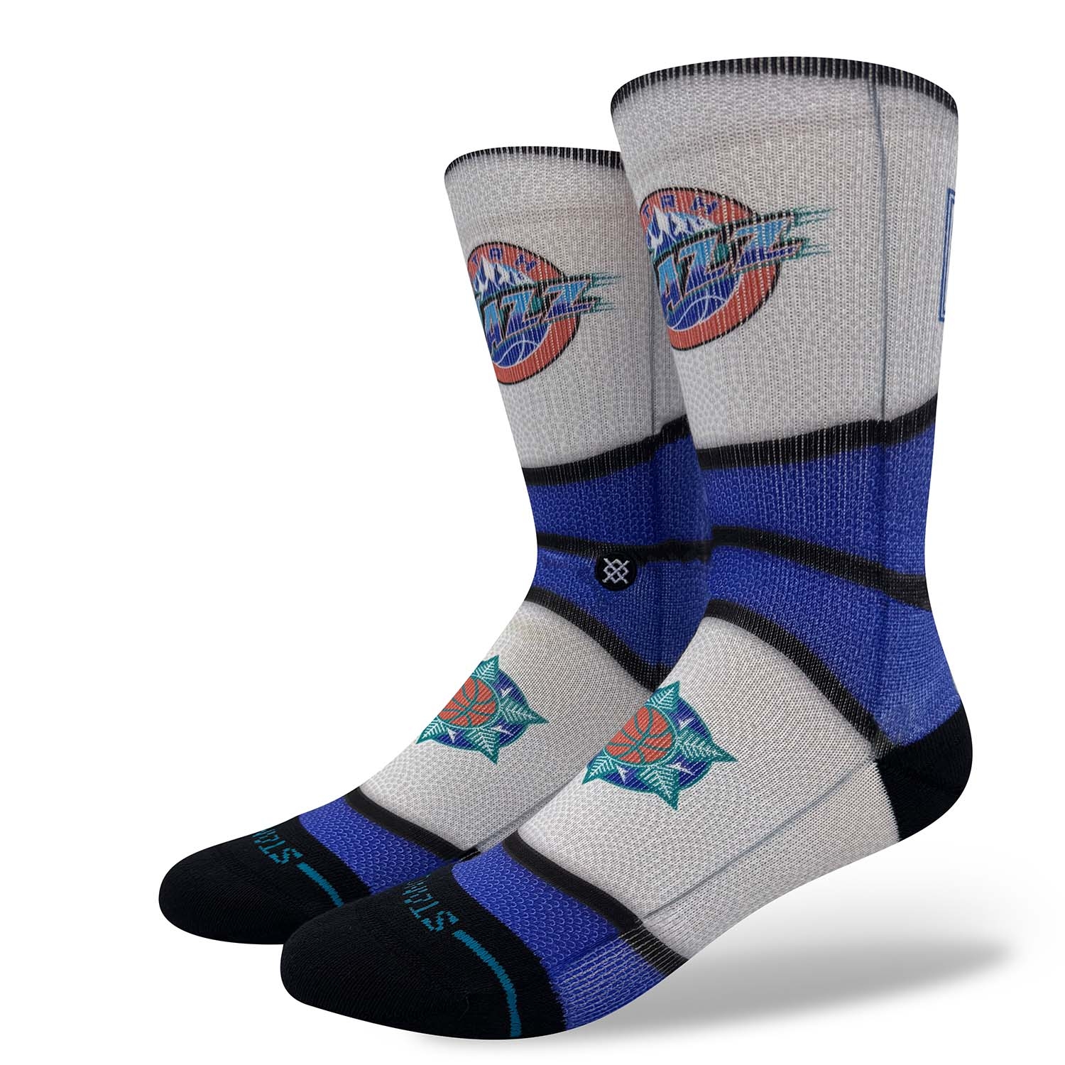 Utah Jazz Classic Mini Ball Stance Crew Socks