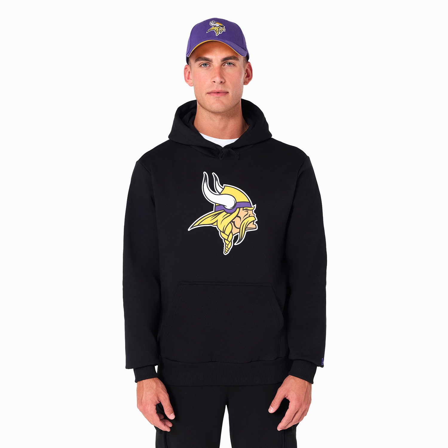 Minnesota Vikings Logo Hoodie NFL Sweatshirt Black