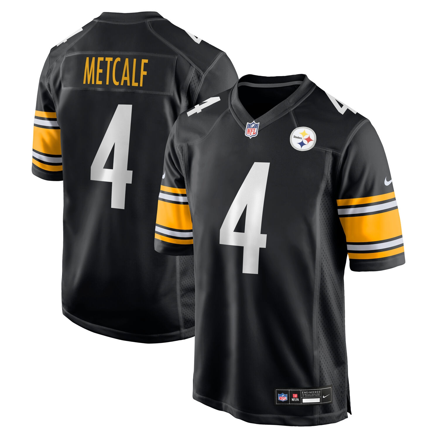 DK Metcalf #4 Pittsburgh Steelers Nike Game NFL Jersey Black