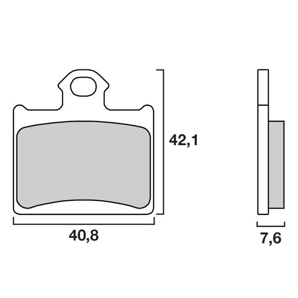 Brembo Sintered Metal Racing Brake Pads - RearRef: 07GR16SX