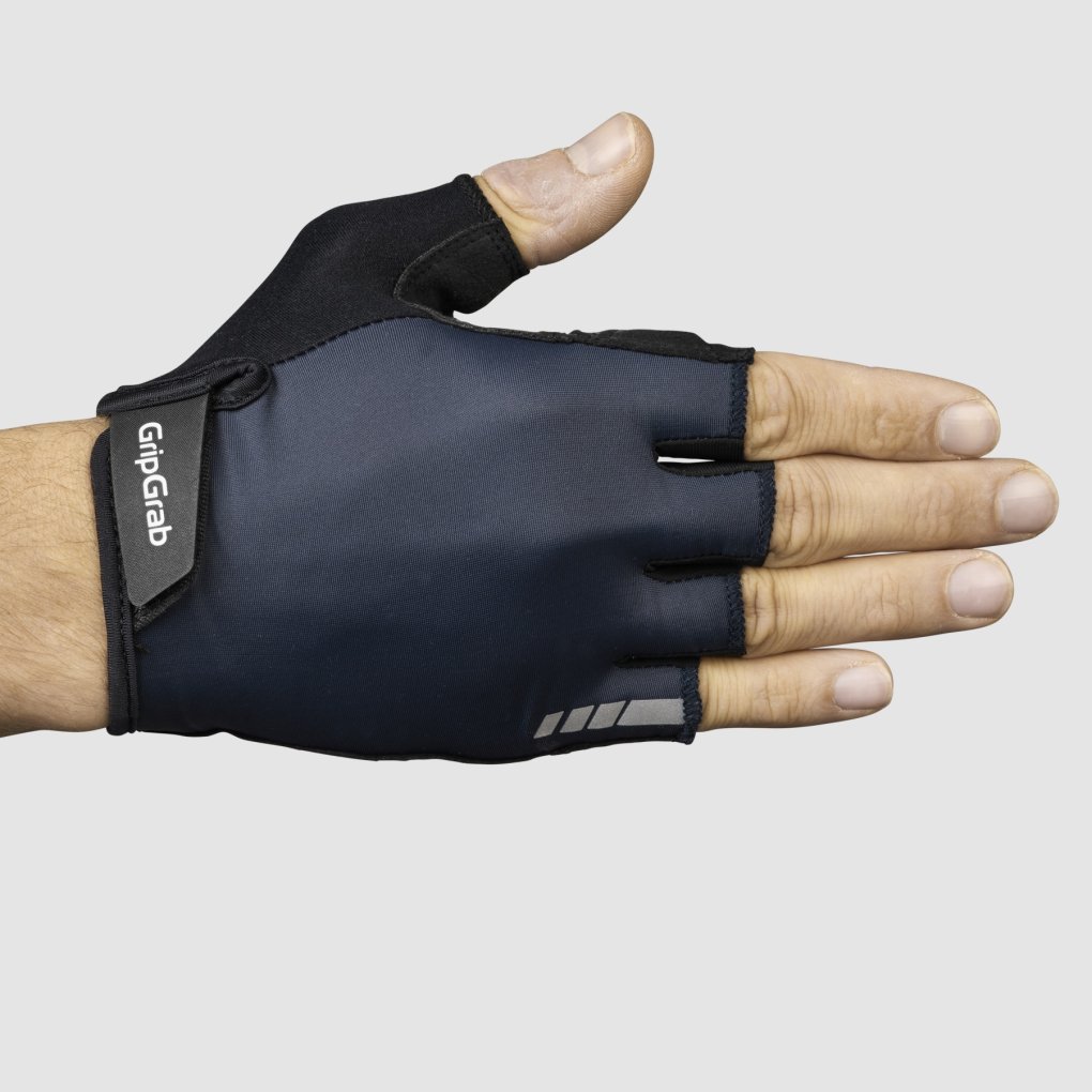 GripGrab RIDE RC Max Padded Short Finger Gloves - Navy Blue