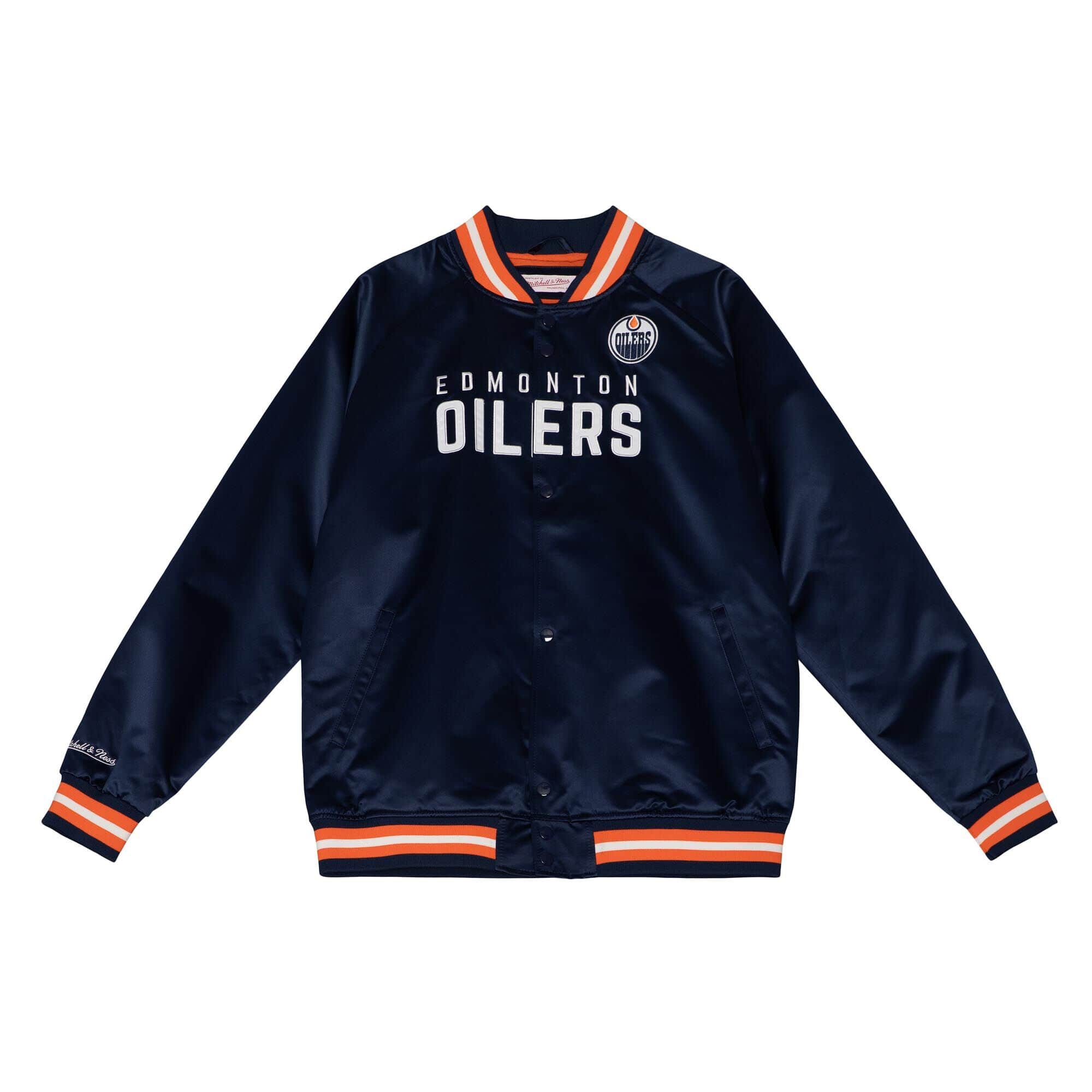 Edmonton Oilers Mitchell & Ness Lightweight Satin NHL Jacket