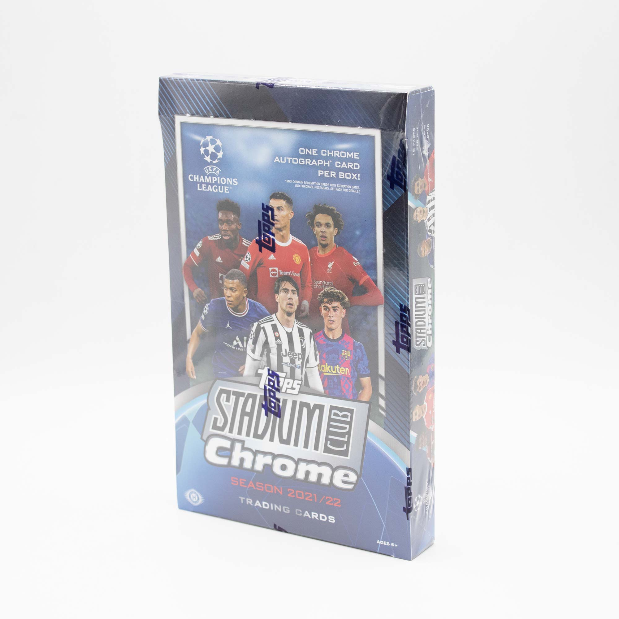 2021/22 Topps UEFA Champions League Stadium Club Chrome Soccer Hobby Box