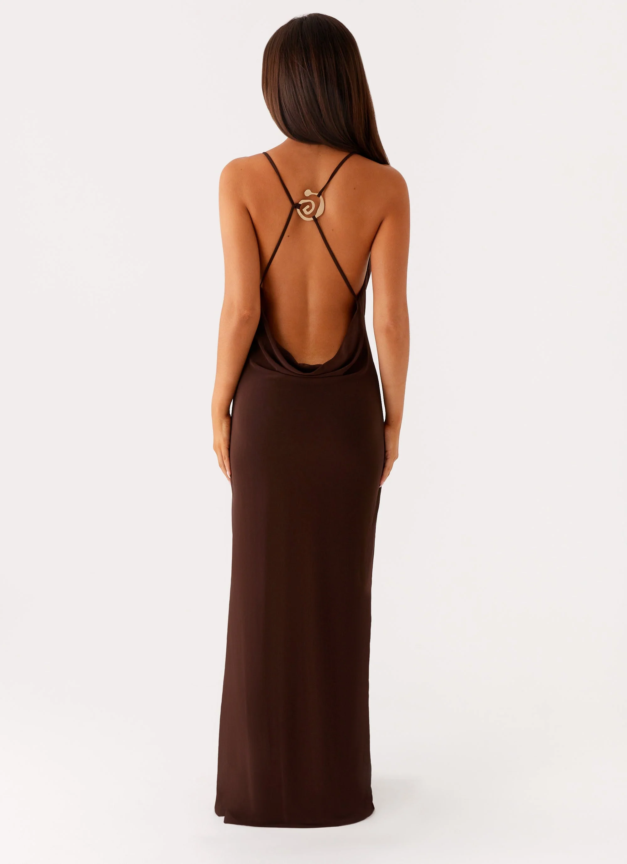 Game Player Maxi Dress - Chocolate