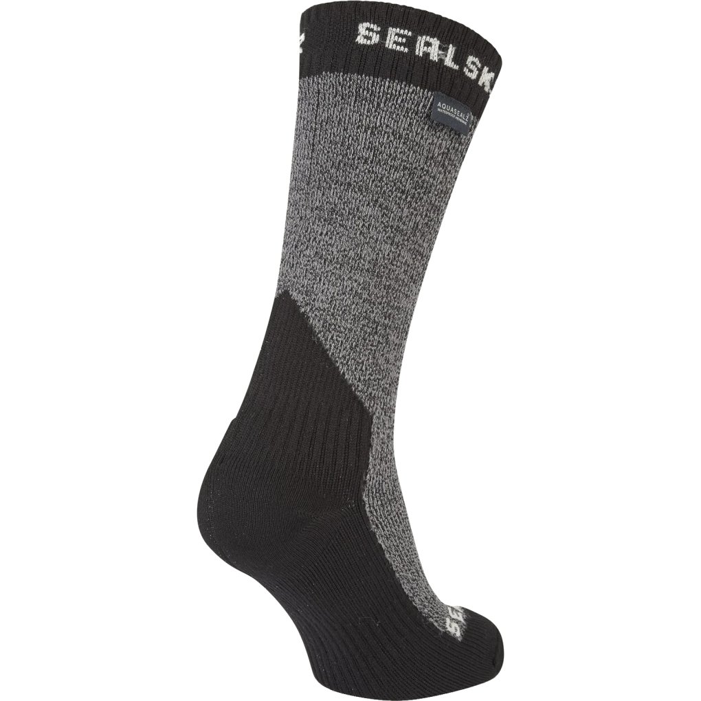 SealSkinz Stanfield Waterproof Extreme Cold Weather Mid Length Socks - Grey Marl