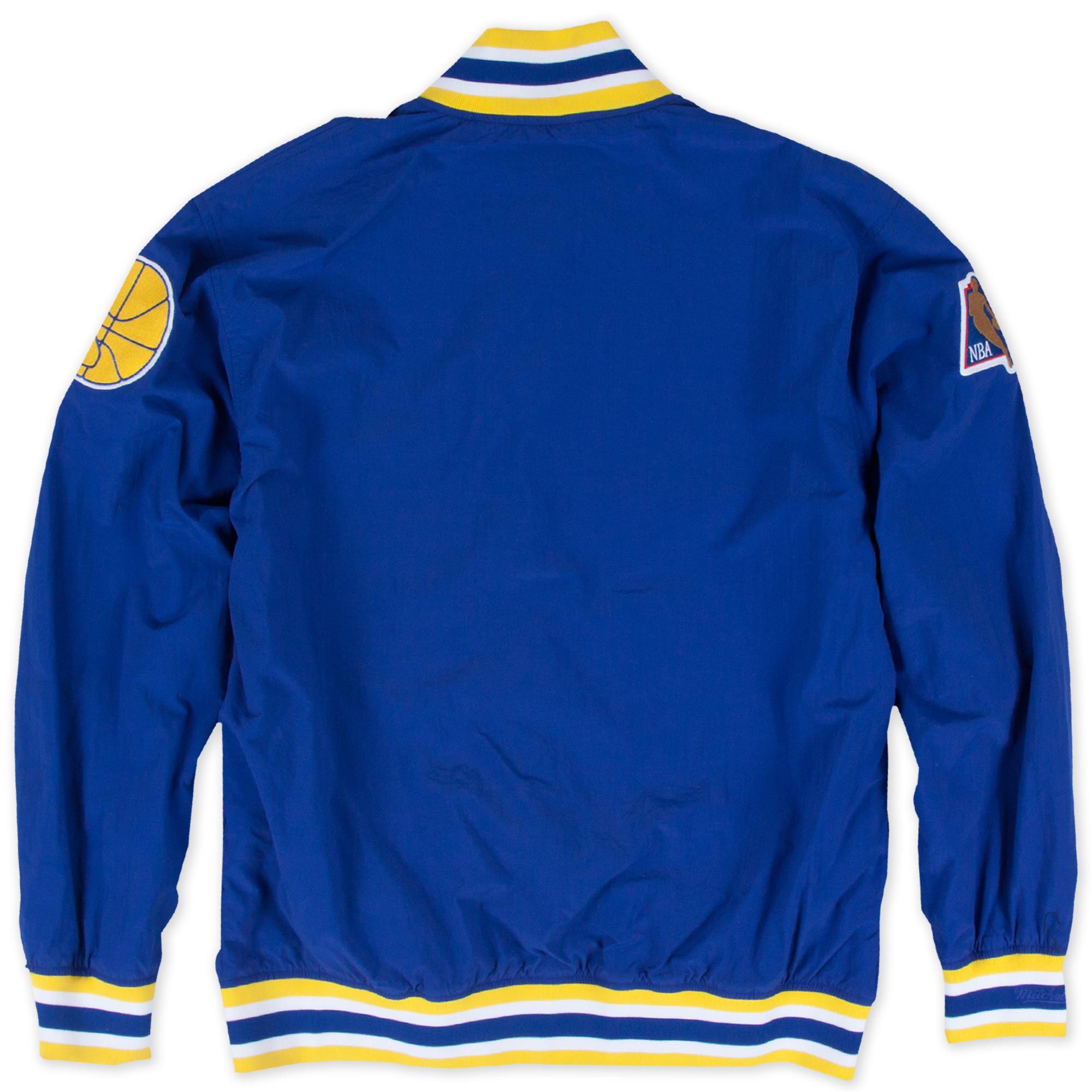 Golden State Warriors 1996-97 Authentic Warm Up NBA Jacket Blue