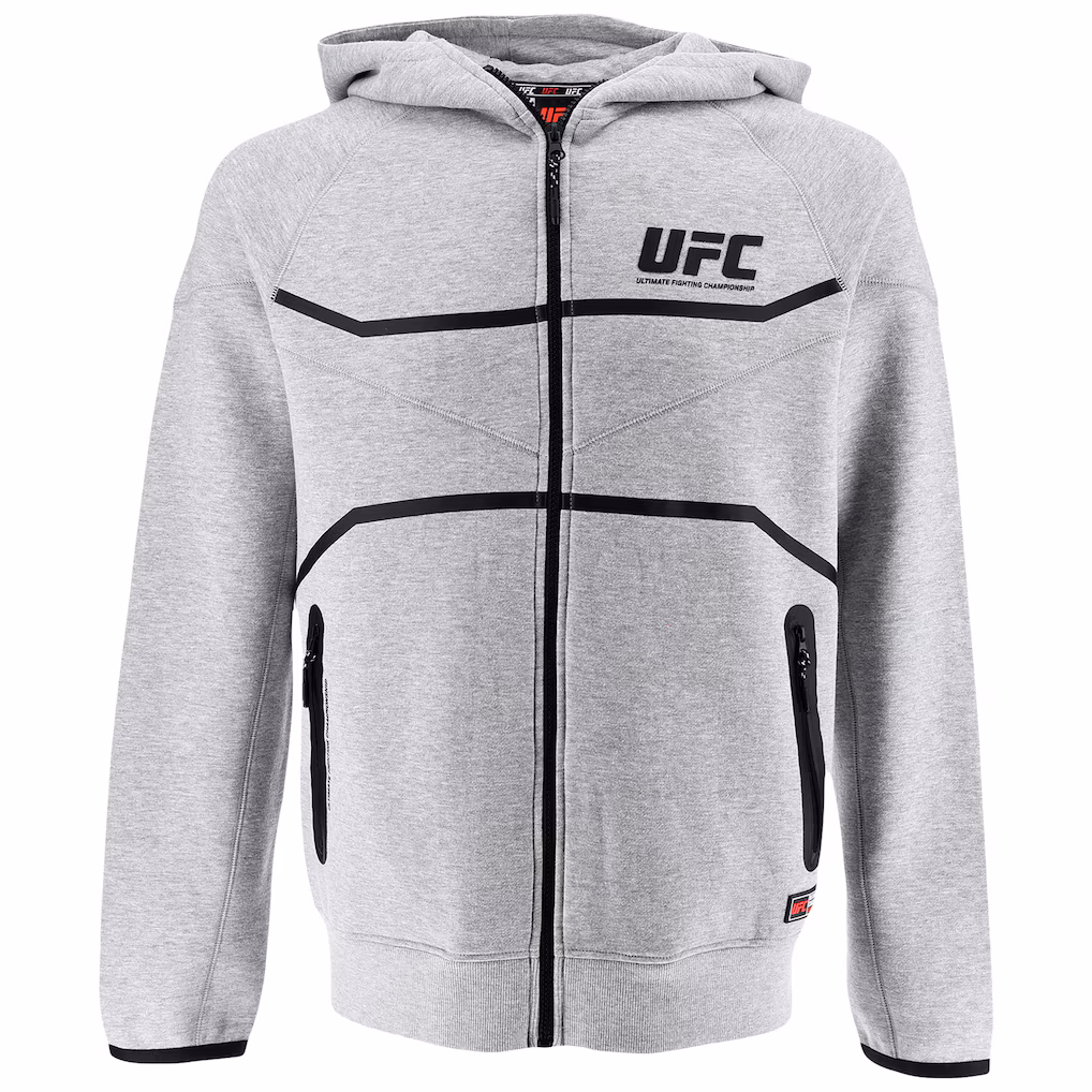 UFC Technical Full Zip Hoodie - Grey - Mens
