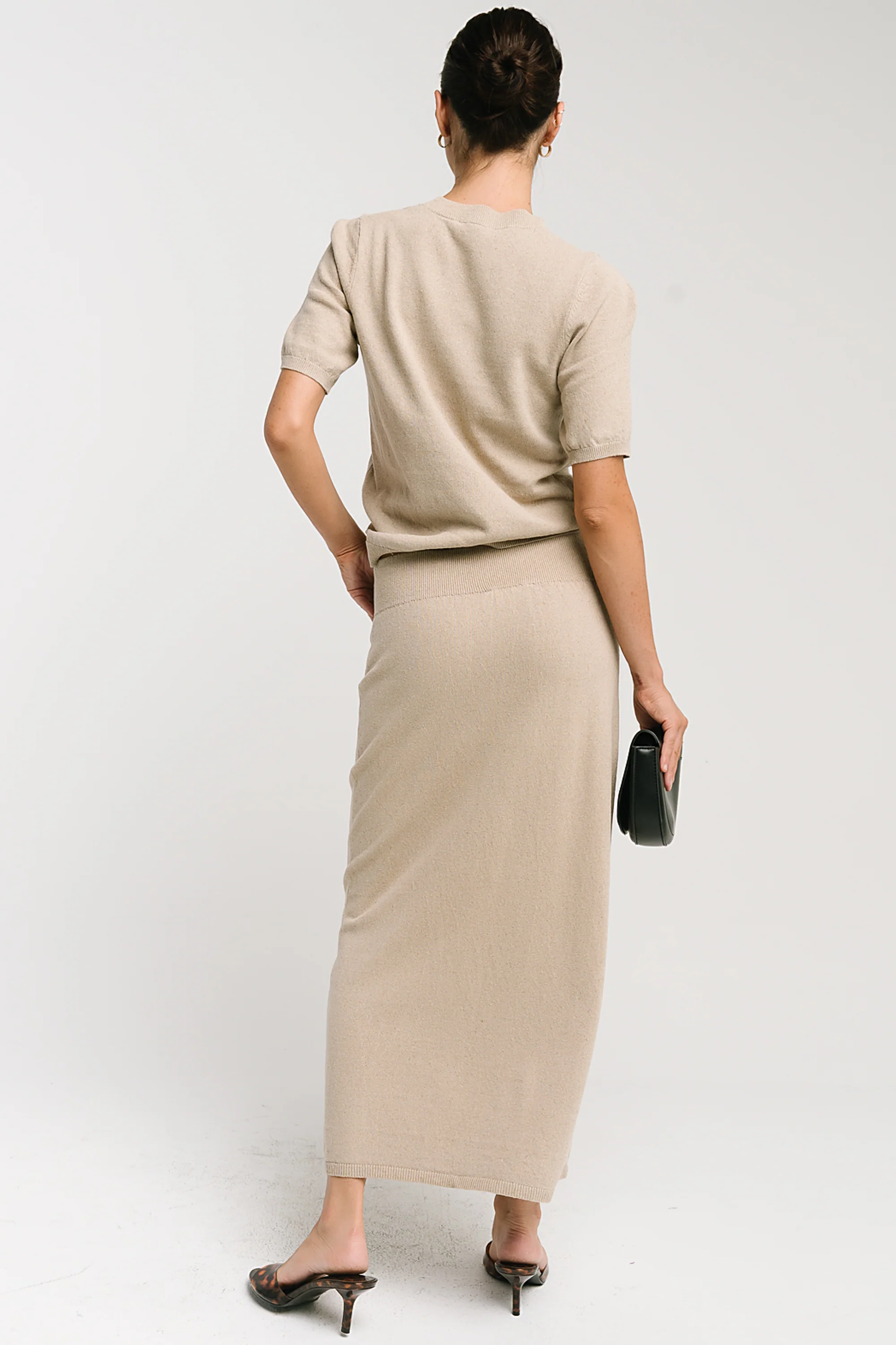 Maycie Knit Top in Oatmeal