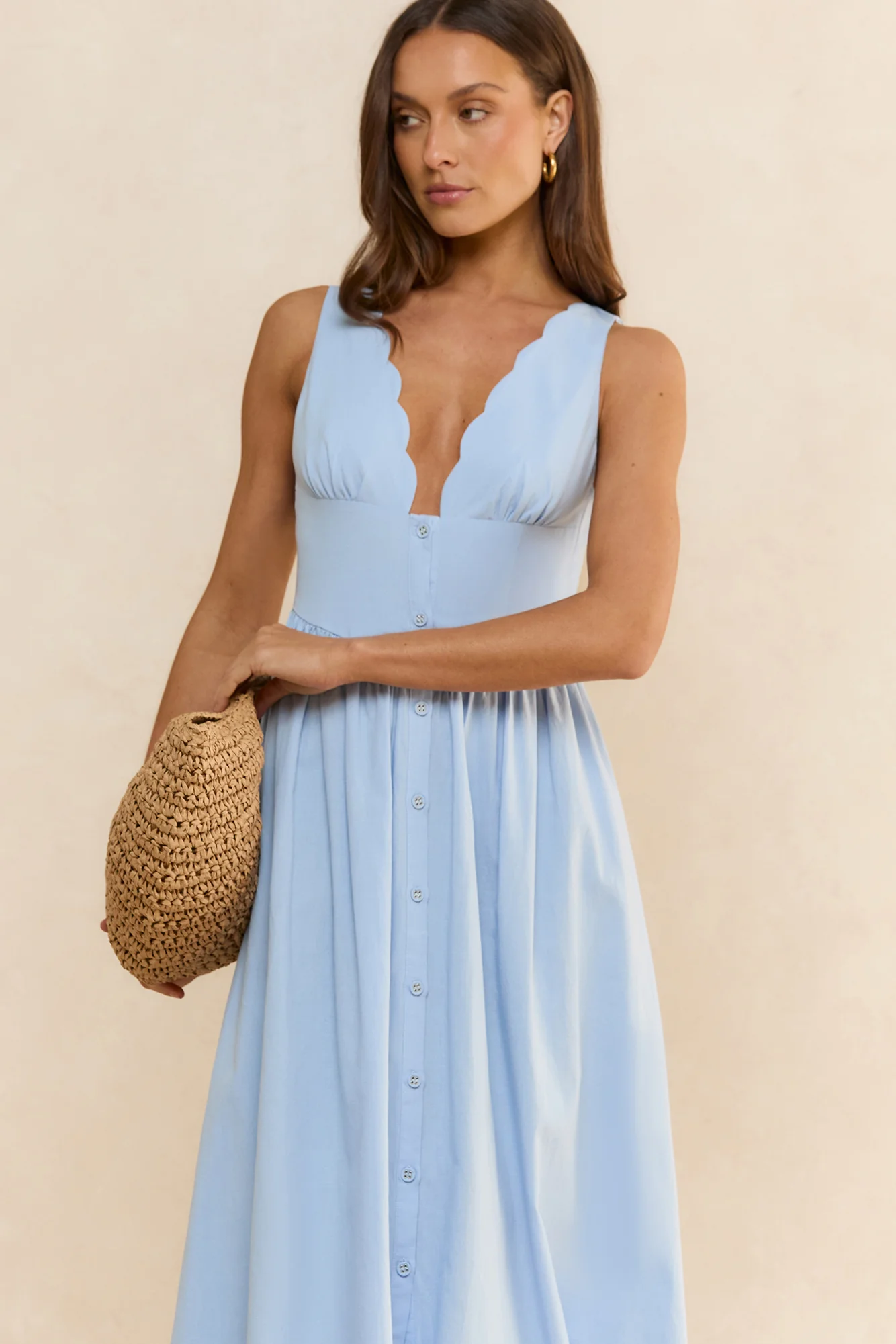 Chasing Daylight Maxi Dress Blue