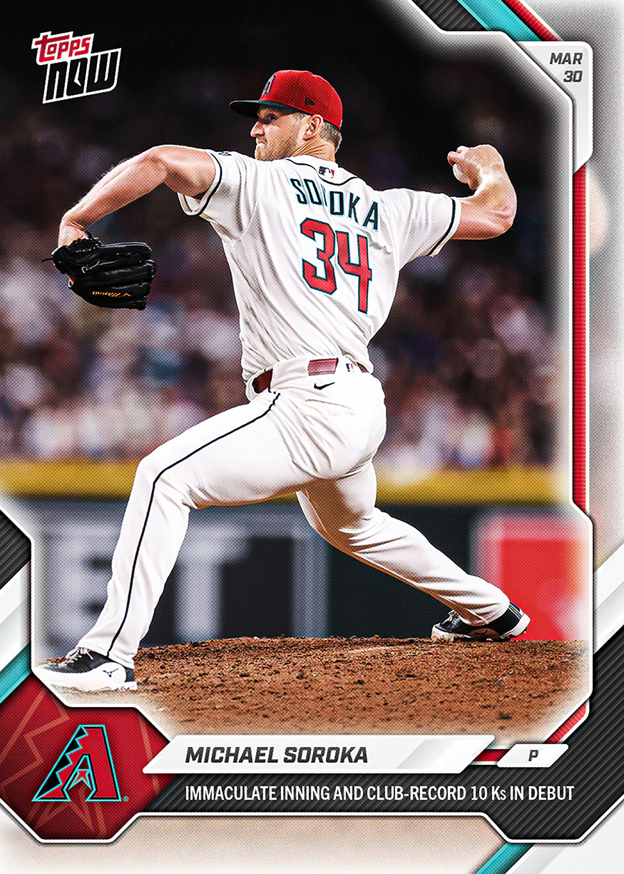 Michael Soroka - 2026 MLB Topps NOW® - Card 34 - PR: 670