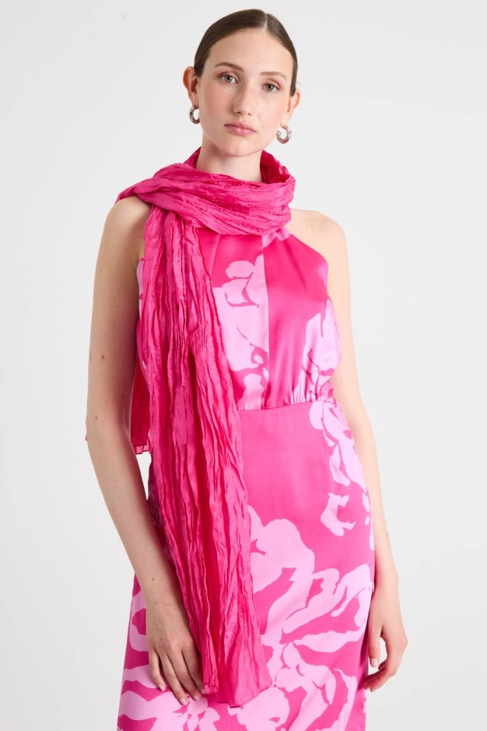 Silk stole - FUCHSIA