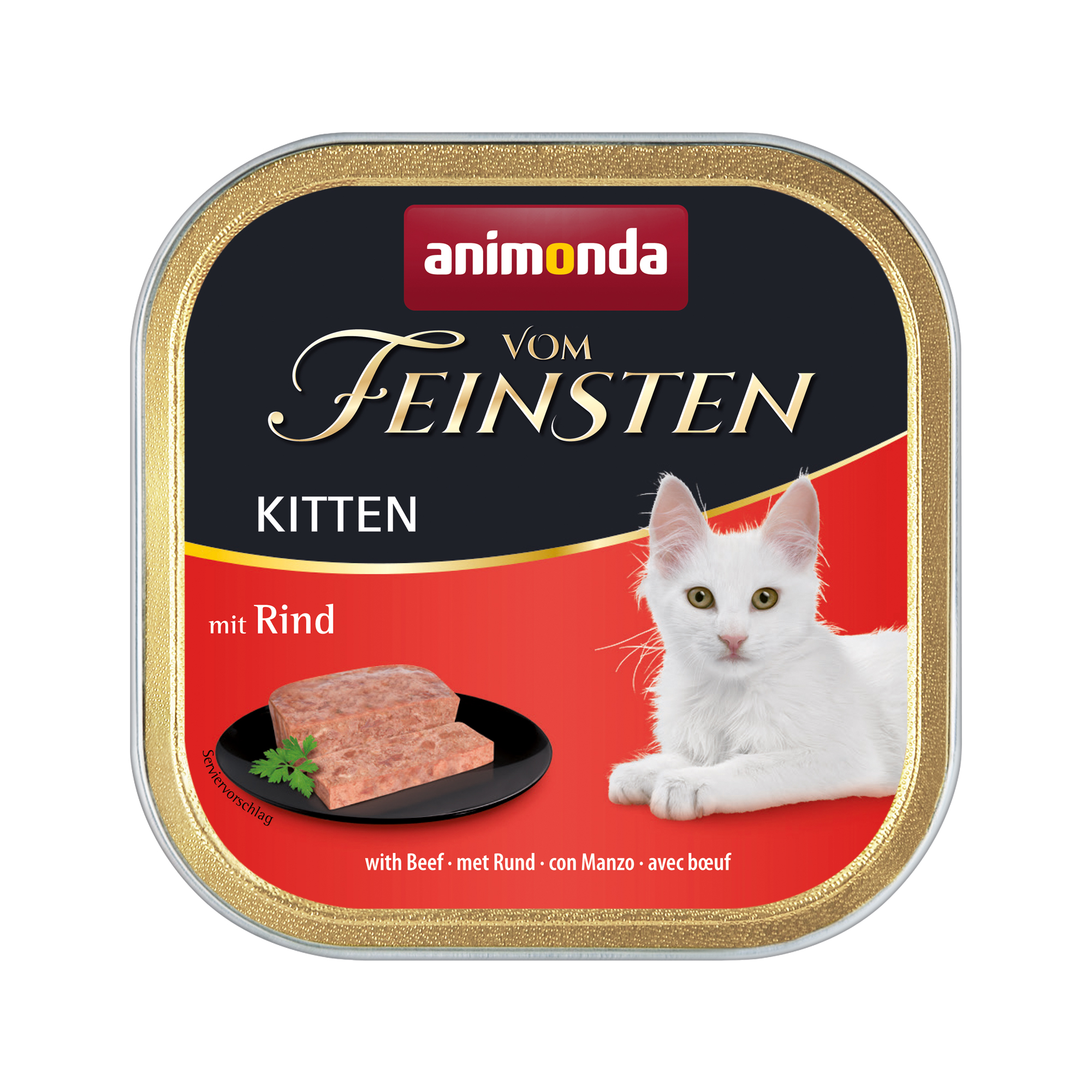 Animonda Vom Feinsten - Kitten - with Beef - 32 x 100g Alutrays