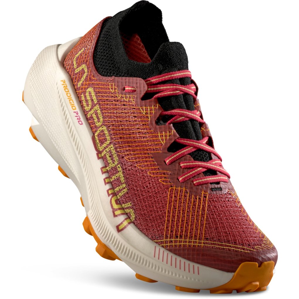 La Sportiva Prodigio Pro Running Shoes Women - Mineral Red/Banana