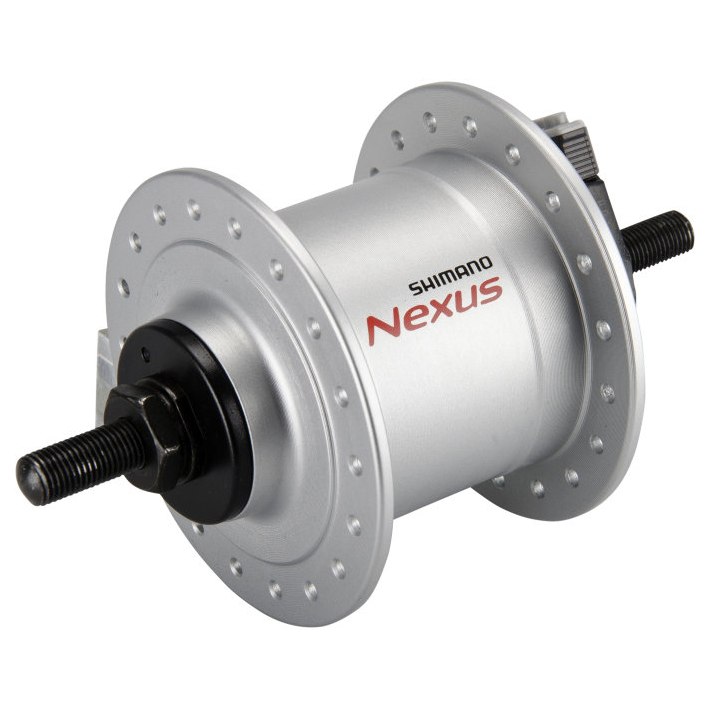 Shimano Nexus DH-C3000-1N Hub Dynamo - Rim Brake - 9x100mm Nut Type - silver