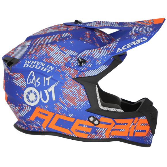 Casque cross Acerbis LINEAR 22.06 2024 - Gris / BleuRef : AE5315