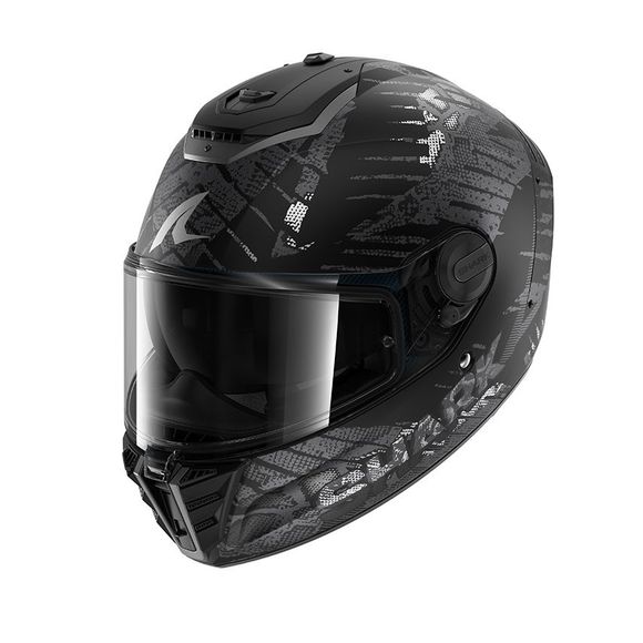 Shark SPARTAN RS REPTAIA Full Face Helmet - Black / GrayRef: Sh1876-C45609