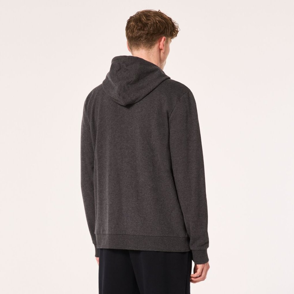 Oakley Teddy Full Zip Hoddie Men - Dark Grey Heather/American Flag