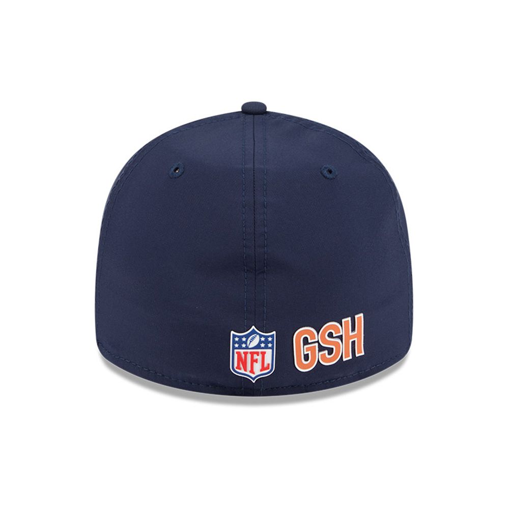 Chicago Bears 2025 NFL On-Field Sideline 59FIFTY A-Frame Fitted Cap Navy
