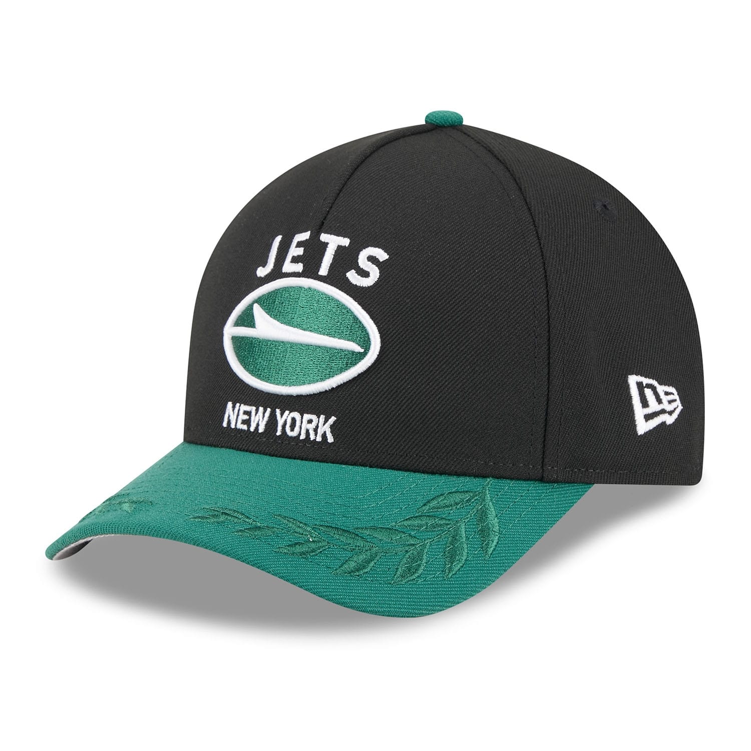 New York Jets 2025 NFL Draft 9FORTY M-Crown A-Frame Snapback Cap Black