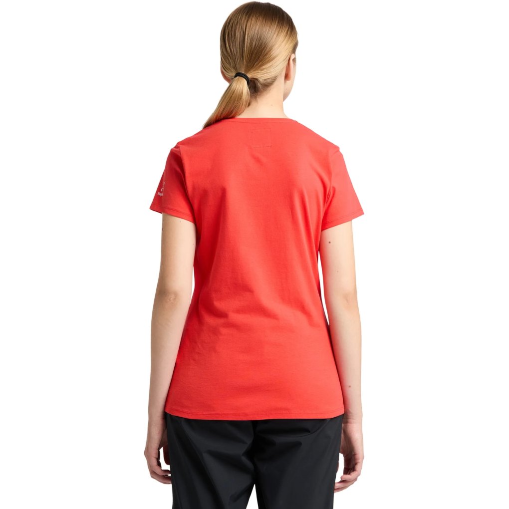 Haglöfs Outsider by Nature Tee Women - poppy red 5LI