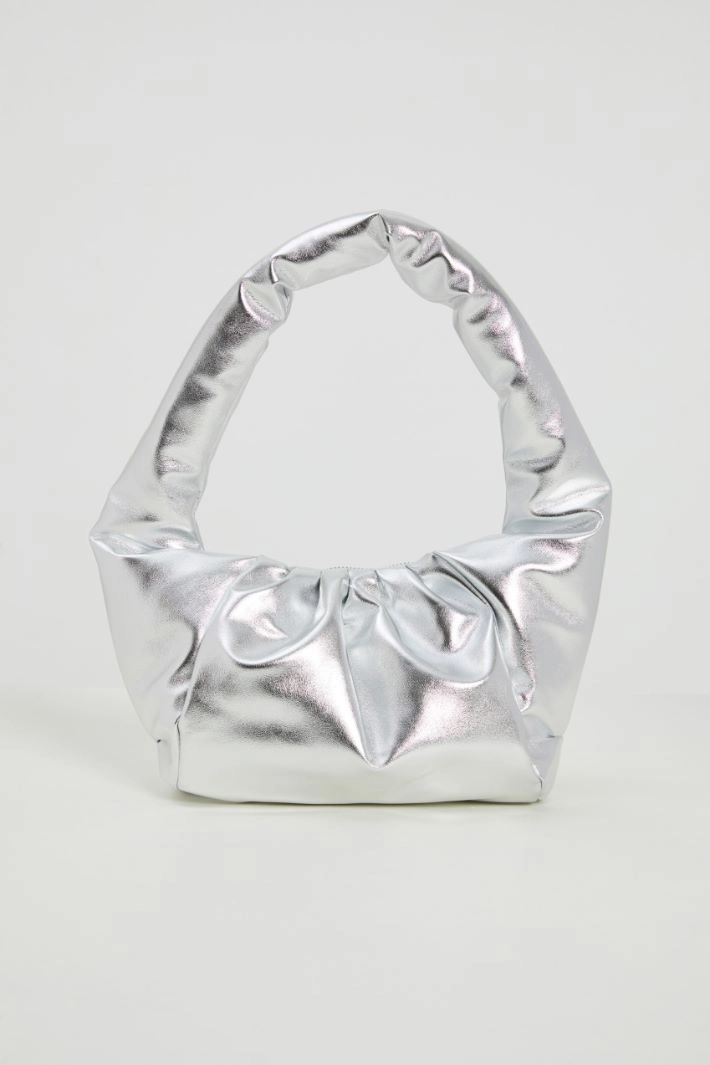 Padded shoulder bag - SILVER