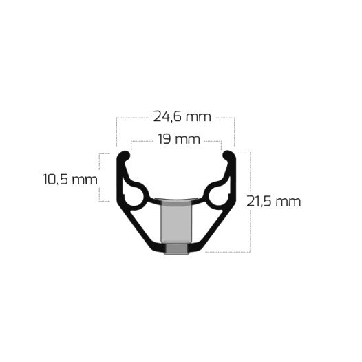 Ryde Zac 2000 - 28 Inch Clincher Rim - black