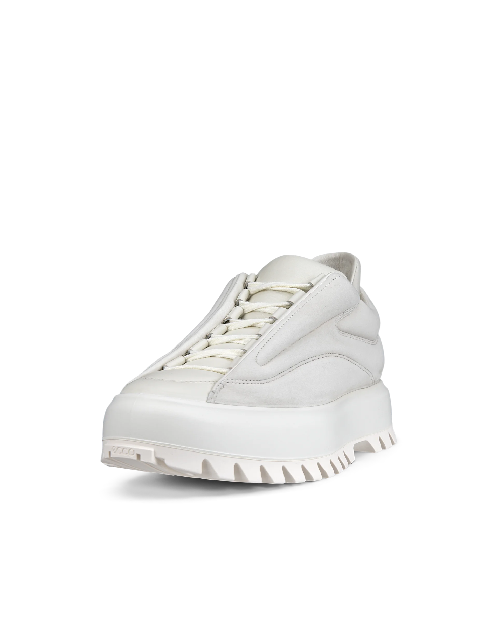 ECCO STREET ACE RAL7000 M Herren Sneaker aus Nubukleder Weiß