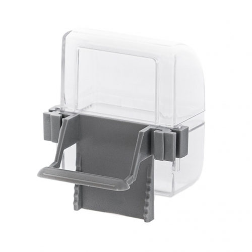 Duvo+ Canary Feeder - Grey/Transparent - 8 x 4.5 x 6.5cm