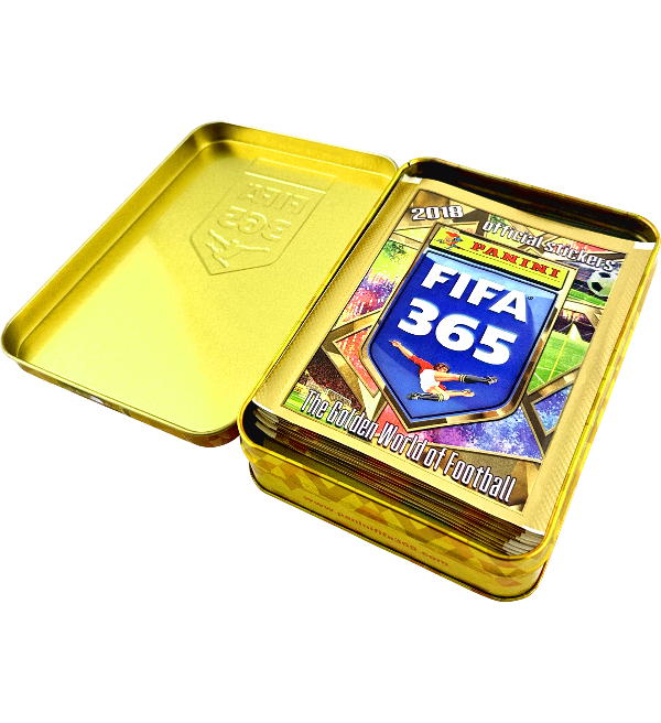 Panini FIFA 365 2018 Stickers - Collectors Tin With 15 Packets