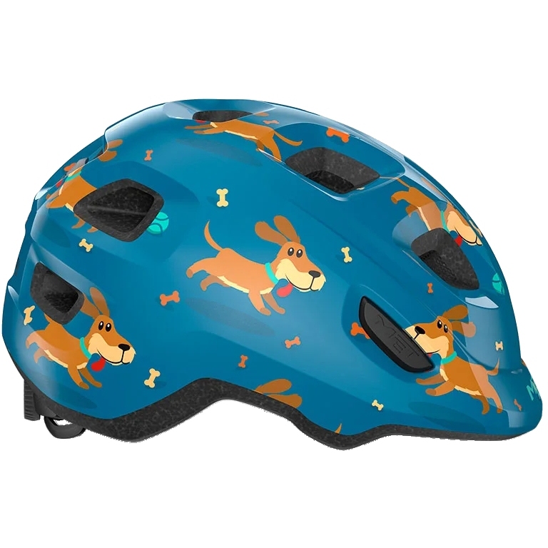 MET Hooray Bike Helmet Kids - blue teckel glossy