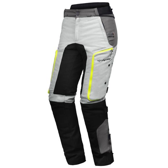 Ixon Vidar Pt - Gray / Yellow Motorcycle PantsRef : IX1757-C42791