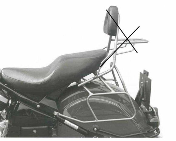 Hepco & Becker Tubular saddlebag spreaders for leather saddlebags - blackRef: Hbe05534A / 625287 00 01