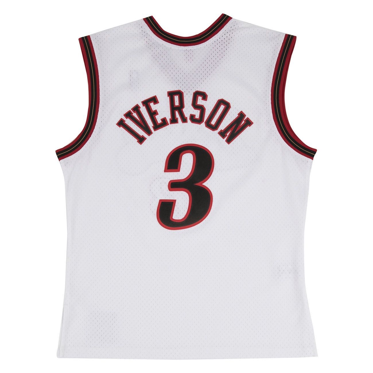 Allen Iverson #3 Philadelphia 76ers 2000-01 Mitchell & Ness Swingman NBA Jersey White