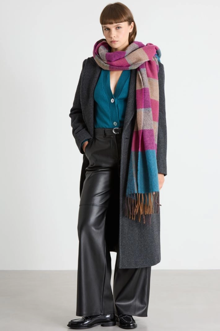 Cotton cardigan - TEAL BLUE