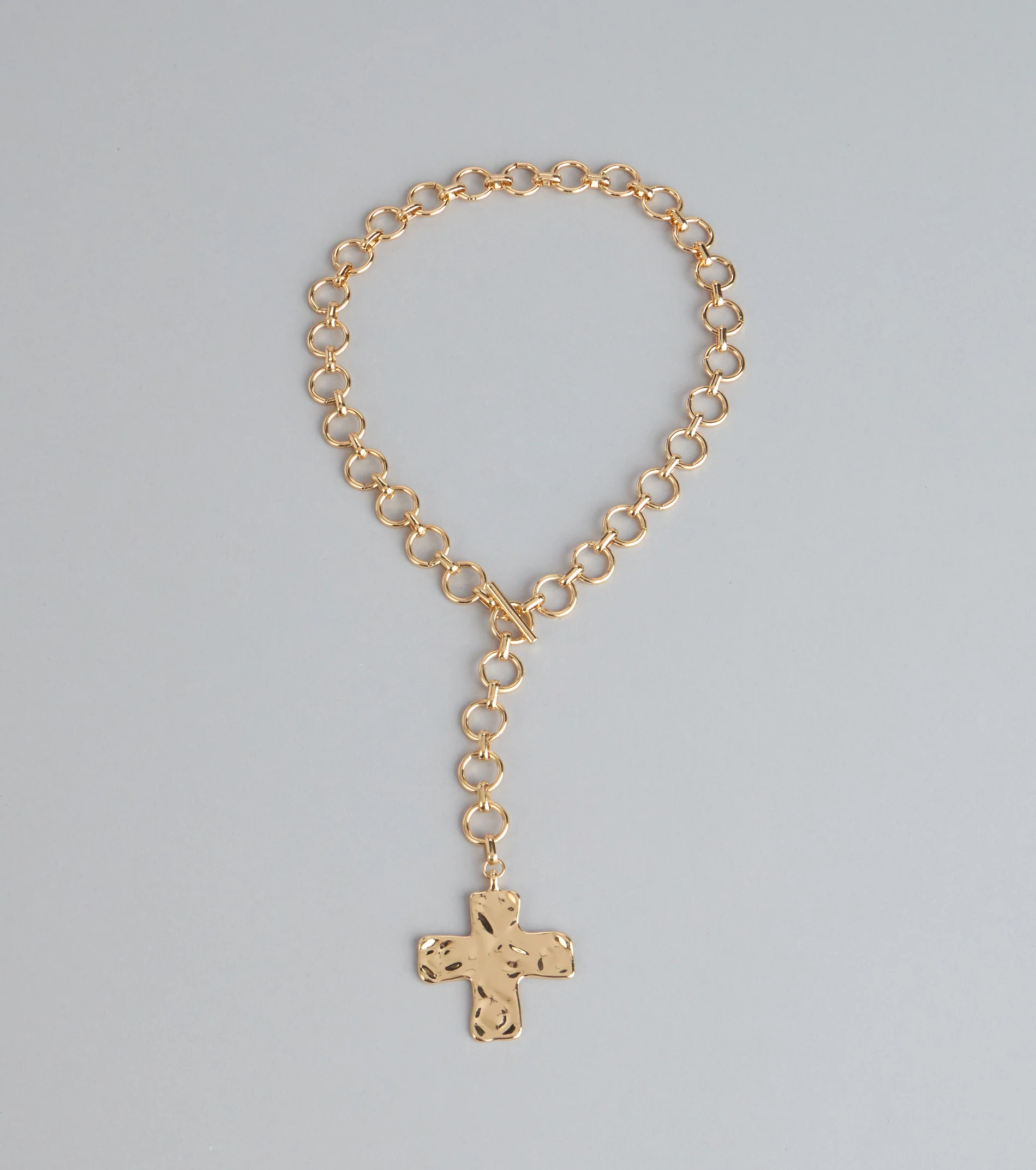 Bold Faith Cross Choker Necklace
