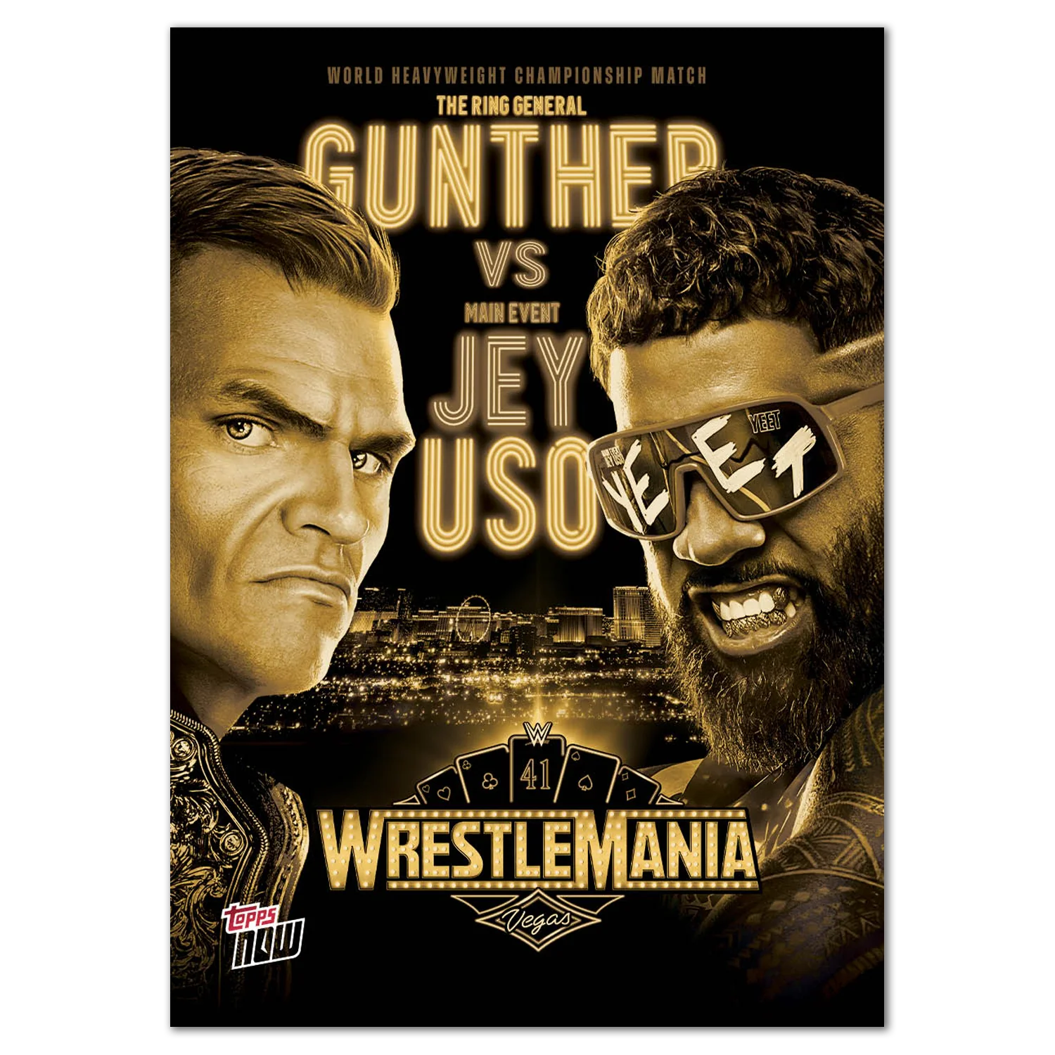 Gunther/Jey Uso - 2025 WWE Topps NOW® - Card WM4